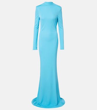 Tom Ford Open-back crepe jersey gown