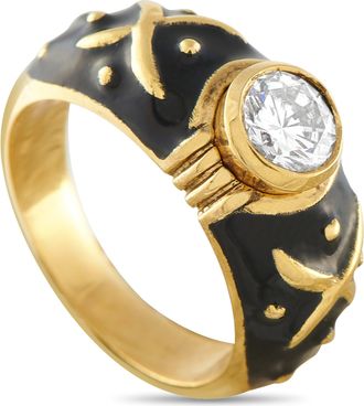 Hidalgo 18K Yellow Gold 0.83ct Diamond Ring HD66-031726