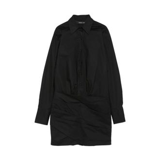 Federica Tosi Miniabito - female - Federica Tosi - Shirt Dresses - Black - XS - Dresses