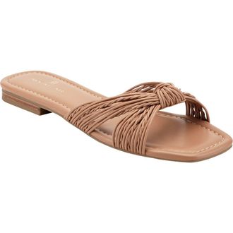 Bandolino Sella Slide Sandal in Natural at Nordstrom, Size 6.5