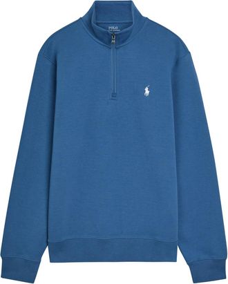 Polo Ralph Lauren Half-zip Cotton-blend Sweatshirt - Blue - Xxl