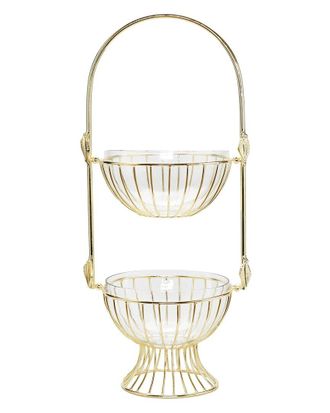 Alice Pazkus Leaf 2-Tier Centerpiece