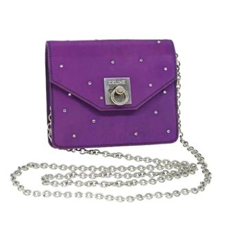 Celine Pre-owned Cross Body Bags, female, Purple, Size: ONE SIZE Pre-owned Satin Pouch