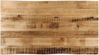 vidaXL vidaXL Piano Tavolo Bordi Vivi 100x60x3,8 cm Legno di Mango Grezzo