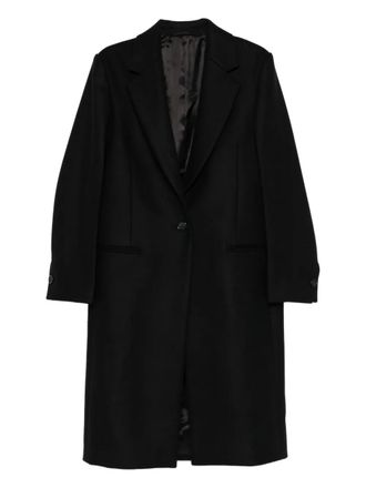 Toteme single-breasted wool coat - Black