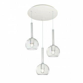 Top-Light Top-light - Plafoniera moderna top light future 1155 s3 tp e27 led vetro pirex soffiato lampada soffitto, finitura metallo bianco