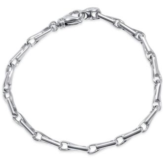 Pompeii3 Mens 14k Gold (17gram) or Platinum (29gram) 4.5mm Link Bracelet 9