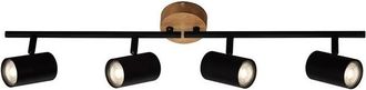 Briloner Barra Spot Muritz 4xgu10 68 Cm Negro/madera
