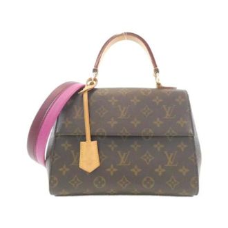 Louis Vuitton Pre-owned Cluny BB Monogram Coated Canvas Shoulder Bag - Dames - Pre-owned - Bruin - Maat: ONE Size Taf