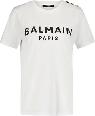 Balmain Mujer, Camisetas, Blanco, Talla: L