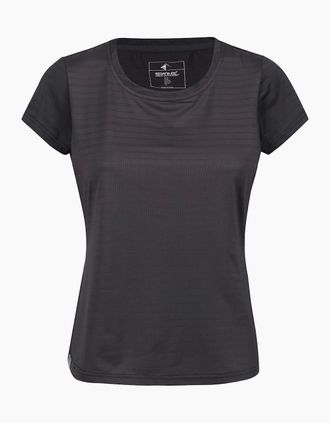 Regatta Womens Crew Neck Short Sleeve Jersey Competition T-Shirt - Grey - Size: 14