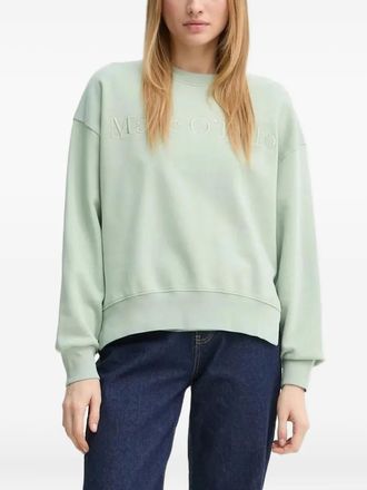Marc O'Polo logo-embroidered sweatshirt - women - Cotton - S - Green