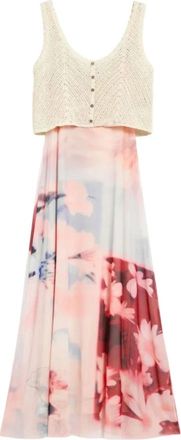 Desigual Kleedjes, Dames, Veelkleurig, S, Vest Frida