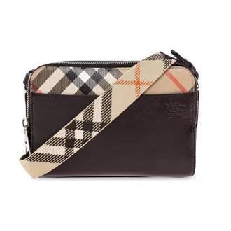 Burberry Bolso bandolera Pop Check - Bags - Hombre - Marr&oacute;n - ONE SIZE