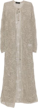 Fabiana Filippi Womens Tie-Detail Long Cardigan