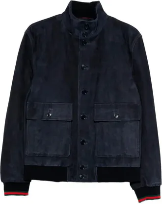 Gucci Leather Bomber Jacket