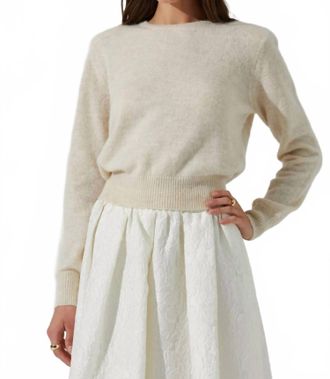 Astr Kiran Sweater In Ivory