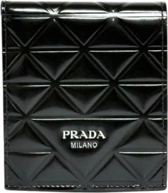Prada Pre-owned Wallets, female, Black, Size: ONE SIZE Pre-owned Leather Wallet