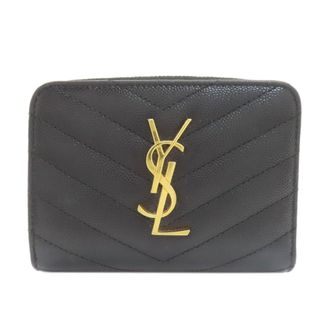 Saint Laurent Black Leather Wallet (Bi-Fold) (Pre-Owned)