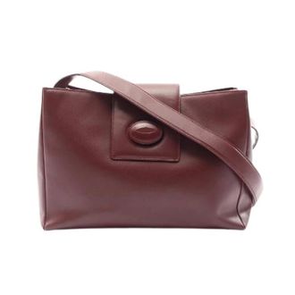 Cartier Pre-owned Shoulder Bags, female, Red, Size: ONE SIZE Pre-owned Must Line Leather Shoulder Bag