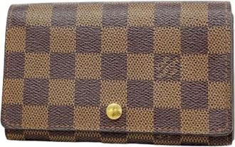 Louis Vuitton Pre-owned Wallets, female, Brown, Size: ONE SIZE Pre-owned Vintage Fabric Wallet