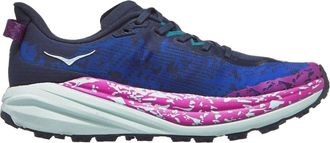 Hoka One One Mens Speedgoat 6 Trail Running Shoe In Stormy Skies/aqua Breeze