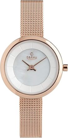 Obaku Womens Stille Silver Dial Watch