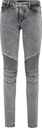 Philipp Plein Biker - Dames - Skinny Jeans - Grijs - W29 - Katoen - Jeans