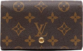 Louis Vuitton Brown Pvc Leather Wallet (Bi-Fold) (Pre-Owned)