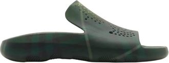 Burberry Mens Check Rubber Stingray Slides, Brand Size 42 ( US Size 9 )