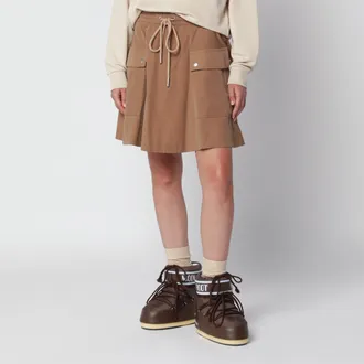 Moncler Gonna marrone chiara in misto cotone