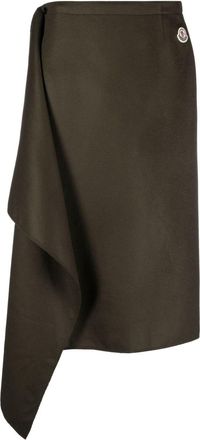 Moncler Wool Wrap Skirt - Womens - Cashmere/Virgin Wool