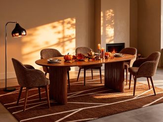 Vente-Unique Tappeto shaggy berbero linee asimmetriche 160 x 230 cm Beige e Bianco - BARDIO