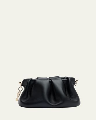 Christian Louboutin Eva Mini Pleated Crossbody Bag in Nappa Leather