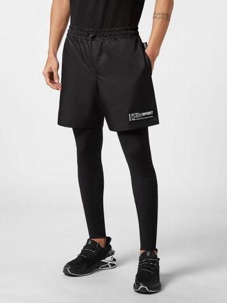 Plein Sport Skinny Fit Stretch Technical Fabric Track Trousers