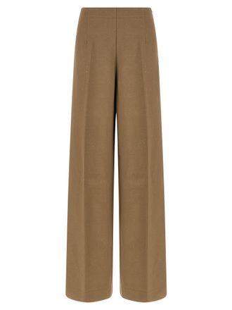 Herno Brown Viscose Casual Womens Pants