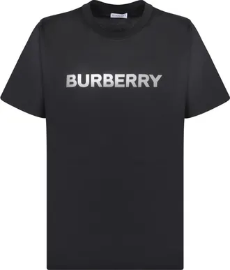 Burberry Zwart T-shirt Casual Stijl - Dames - T-shirts - Zwart - S - Katoen - Tops