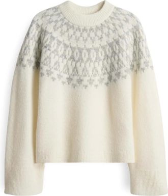 OPUS Dames, Truien, Wit, Maat: L Wol