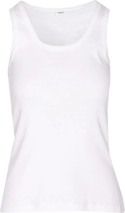 Saint Laurent Camiseta Sin Mangas Broderie Ca