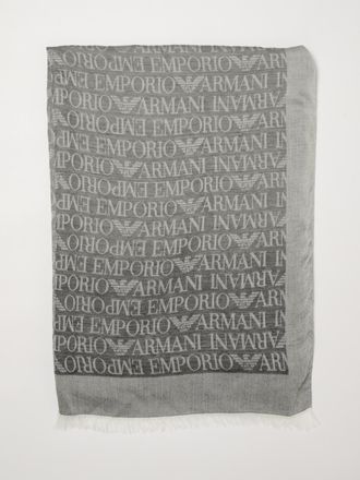 Emporio Armani Scarf Men color Grey