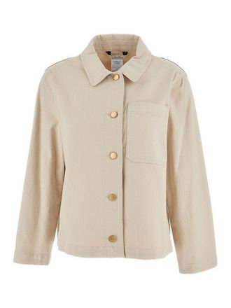 Max Mara Sand-Colored Cotton Jacket