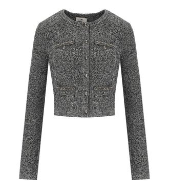 Elisabetta Franchi Salepepe Bouclé Cardigan