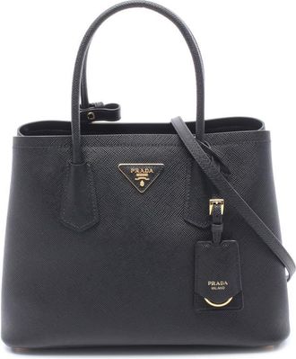 Prada Pre-owned Prada Small Saffiano Cuir Double Satchel Ladies QKU8GQG4P1MTRPYF