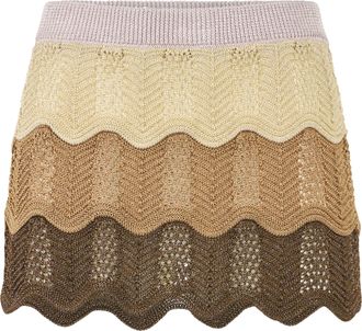 Philipp Plein Mini Skirt Color Wave