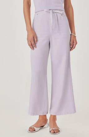 Splendid Lounge Wide Leg Crop Jeans in Lavender Purple at Nordstrom, Size X-Large