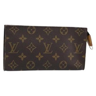 Louis Vuitton Pre-owned Clutches, female, Brown, Size: ONE SIZE Pre-owned Accessory Pouch