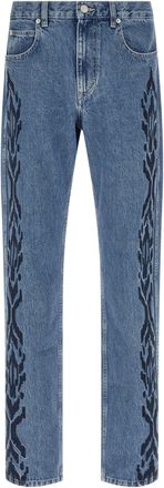 Isabel Marant Cotton Straight-Leg Mens Jeans