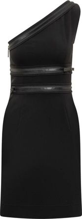 Dsquared2 Mini-jurk met ritssluiting - Dames - Korte kleedjes - Zwart - L - Polyester - Kleedjes