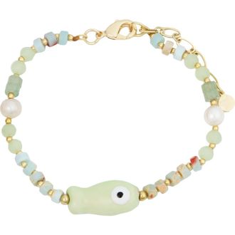 Panacea Mint Fish Bracelet in Green at Nordstrom