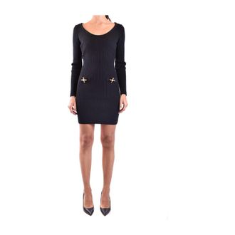 Moschino Gebreide Jurk - Dames - Kleedjes - Zwart - M - Kleedjes